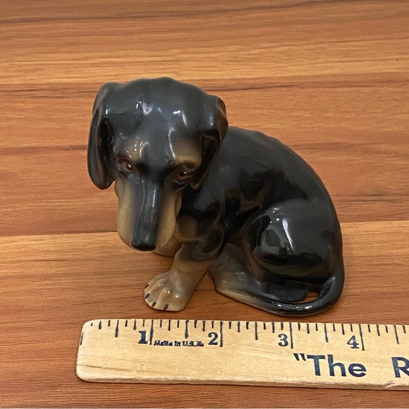 Vintage ERPHILA Germany Dachshund Porcelain 4” Collectible Dog Figurine - Picture 8 of 14
